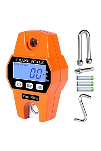 SIKS Electronic Hand Scale with Hook, Digital Scale with Aluminum Case, Capacity Up to 300 kg