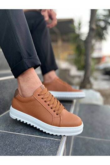 BESKAR Kb Dx2 Kuback Tan Leather Casual Men's Shoes
