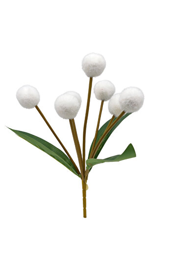 Çınar çiçekçilik Floare artificială Buchet mic Pompon 7 ramuri 30cm înălțime.