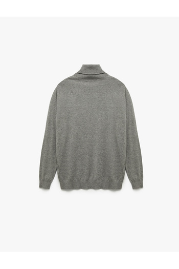 Koton Viscose Blend Long Sleeve Turtleneck Basic Knit Sweater