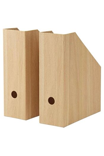 IKEA Hastviskare File Cabinet, Oak Look, 10X25X30 Cm, 2 Pieces Bs Digital Retailing