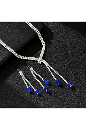 Estilo Lingerie Diamond-Looking Dream Model Jewelry Set Bride Wedding Engagement Invitation Prom Daily Jewelry Gift Jewelry Set