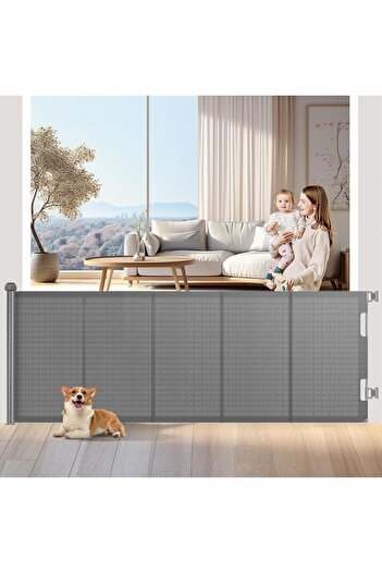 Wodondog Usa protectie copii/caini, extra lata, extensibila pana la 300cm, inaltime 83cm