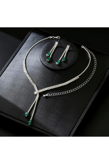 Estilo Lingerie Diamond-Looking Dream Model Jewelry Set Bride Wedding Engagement Invitation Prom Daily Jewelry Gift Jewelry Set