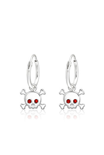 Silver berry S925 Cercei Ruby Eyes Skull