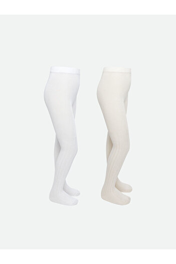 LC Waikiki New Season Basic Girl's Thin Pantyhose 2-Piece