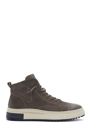 Derimod Men's Mink Zippered Nubuck Leather Sports Boots 25Wfd6929V3