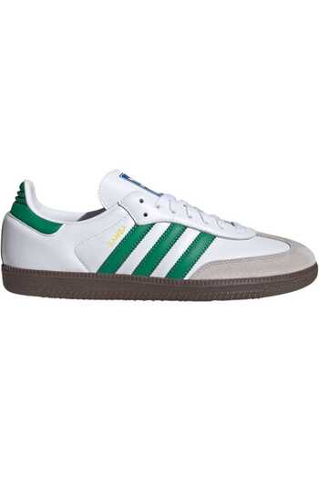 adidas Samba OG Casual Sneakers. White and Green. Unisex.