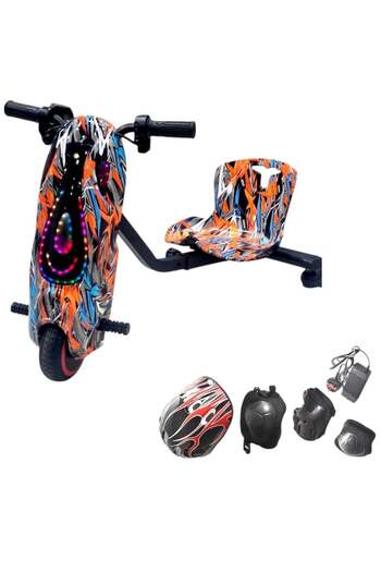 Toybox 36V Mini Electric Drift Scooter with Helmet and Protection For Kids