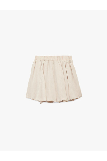 Koton A-Line Pleated Mini Skirt with Shorts