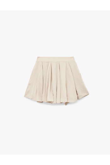 Koton A-Line Pleated Mini Skirt with Shorts
