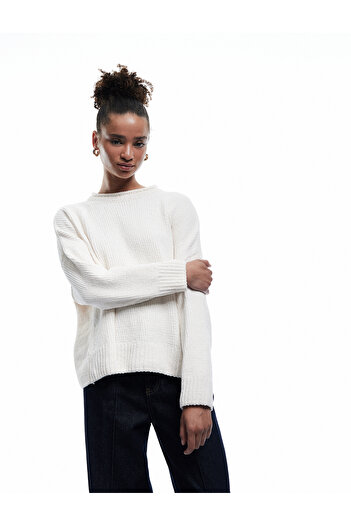 Koton Long Sleeve Crew Neck Basic Knitwear Sweater