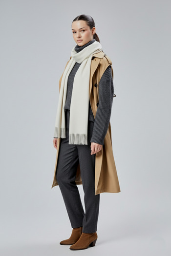 derikem Soft Textured Acrylic Basic Shawl
