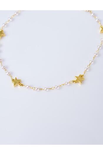 Kayra Star Figured Anklet Gold