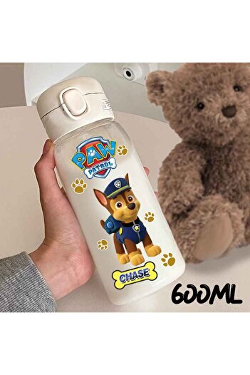 Choice1 WWD-6-D3 PAW Patrol Straw Cup Bottles 600ML Cute Dog Captain Ryder Transparent Plastic Anti Drop Wat