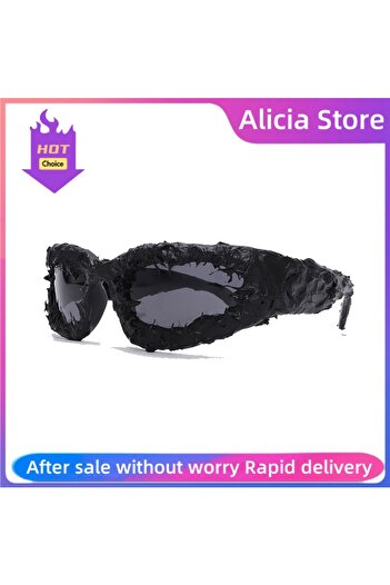 choice2 Black Classic Hot Brteam Drip Glue Handmade Venom Sunglasses Street Men And Women Cool Sunglasses Pe