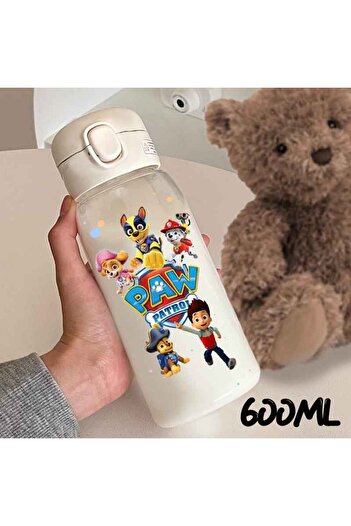 Choice3 WWD-6-D2 PAW Patrol Straw Cup Bottles 600ML Cute Dog Captain Ryder Transparent Plastic Anti Drop Wat
