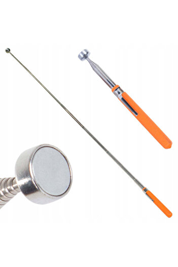 zola Recuperator extensibil cu magnet, stil surubelnita, maner ergonomic, portocaliu, 16-83 cm