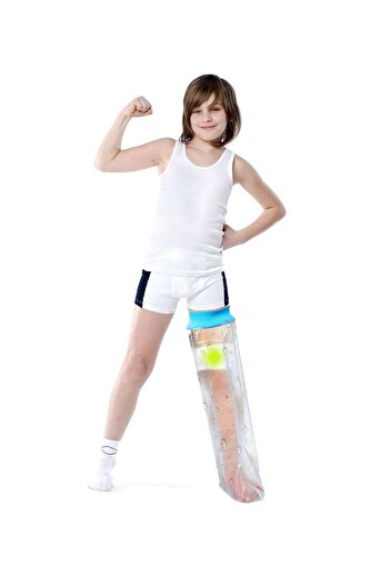 fun zone DUNISO Waterproof Cast Cover Long Leg Child For Shower Bath, Wound Barrier Bandage Protector, Watert