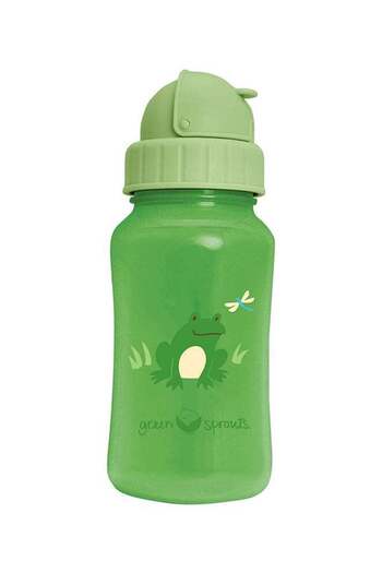 Green Sprouts Frog Printed Straw Bottle
