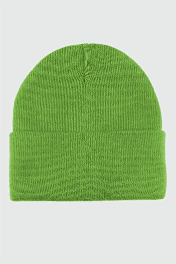 ZERO LAND Hn-Shop Double Layer 1St Quality Colorful Beanie Wholesale Beanie Gloves -Green-1
