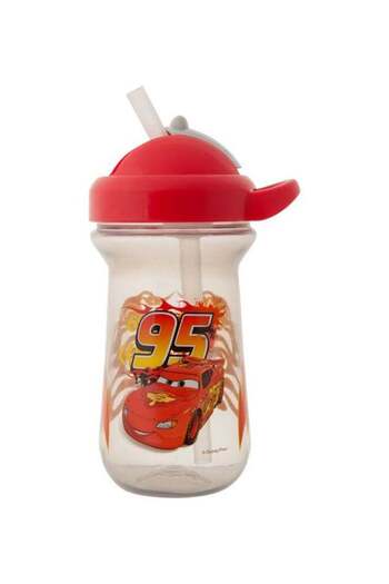 The First Years Disney Car Flip Top Straw Cup, 10oz - Assorted