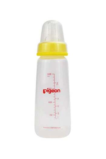 Pigeon Slim Neck Plastic Bottle Clear 200ML - Assorted