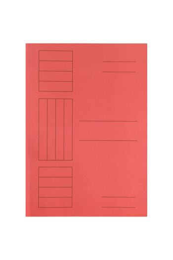 OEM Simple red colored cardboard folder 25 pcs/set
