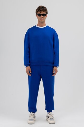 VAMOSCLO Basic Crew Neck Oversize Sweatshirt Saks