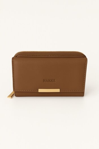 HAKKE Printed Wallet with Snap Fastener and Zipper