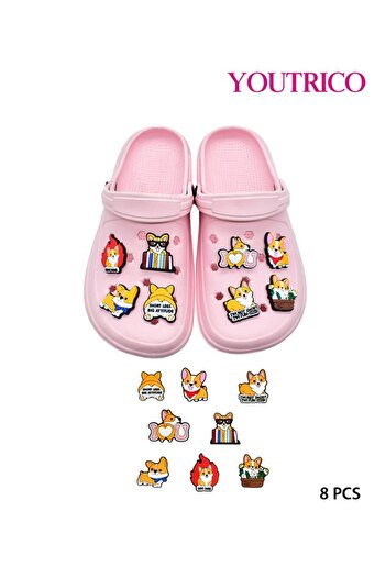 Youtrico Colorful Cartoon Jibbitz Charms - PVC Slipper Ornament Set