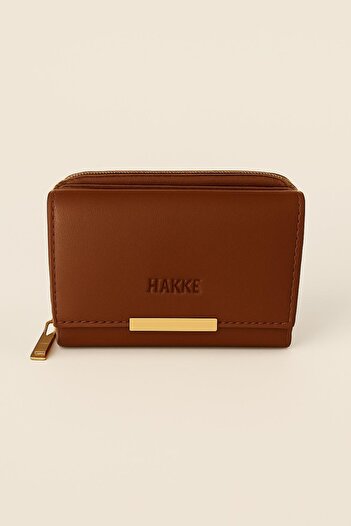 HAKKE Small Snap Zipper Printed Wallet