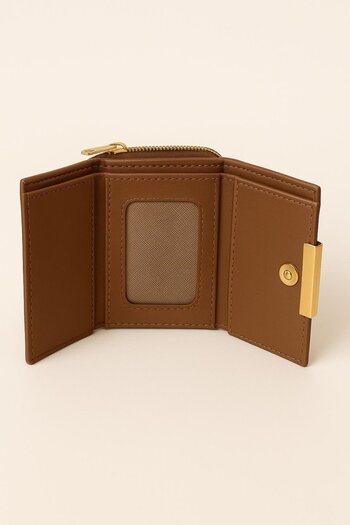 HAKKE Small Snap Zipper Printed Wallet