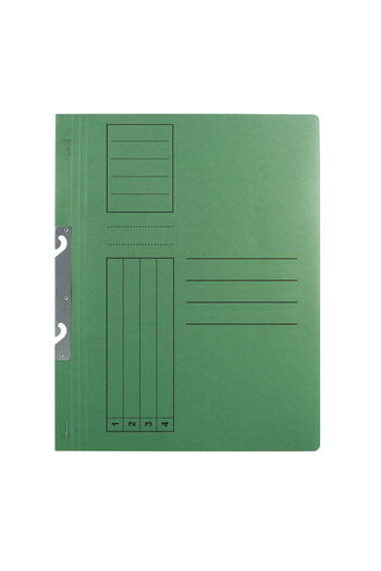 OEM Stapled folder 1/1 supercolor green cardboard 10 pcs/set
