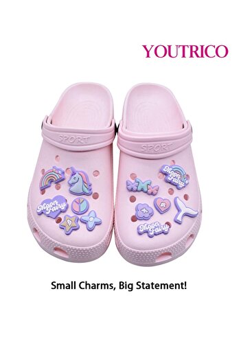 Youtrico Colorful Cartoon Jibbitz Charms - PVC Slipper Ornament Set
