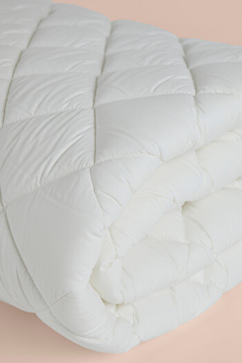 Penelope 100% Microfiber Cotton Fabric Mattress Pad 100X200 cm - Celeste Series