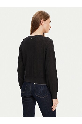 Guess Lyla Women's Black Knitwear Cardigan W5Yr01Z2Zk2-Jblk