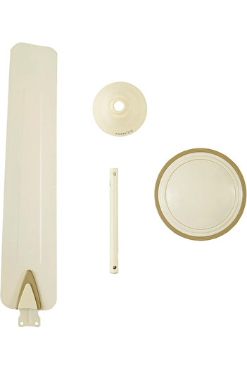 GLOWARE REEF Arrow Fan - Modern Ceiling Fan with Arrow Ivory Gold Finish for Living Rooms, Bedrooms,Kitchens
