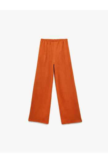 Koton Basic Wide Leg Pants with Elastic Waistband