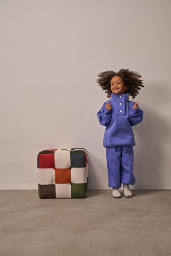 Oh La La Koala For Little Ones Lilac Stand Collar Tracksuit Set