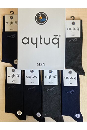 Aytuğ İmzalı Seri Dikişsiz Bambu Erkek Çorap 6 lı Paket