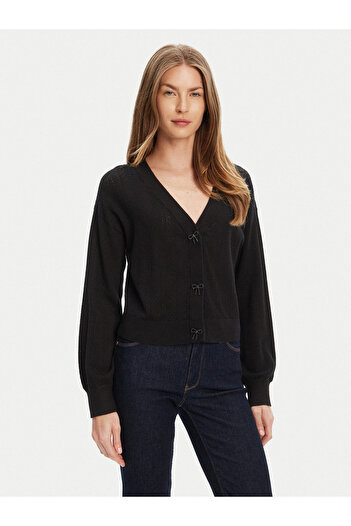 Guess Lyla Women's Black Knitwear Cardigan W5Yr01Z2Zk2-Jblk