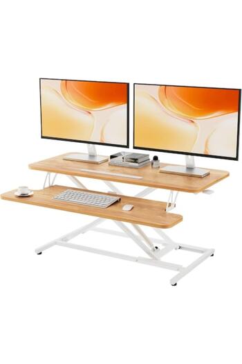You Furnitures Adjustable Sit-Stand Desk Attachment 40x91 cm