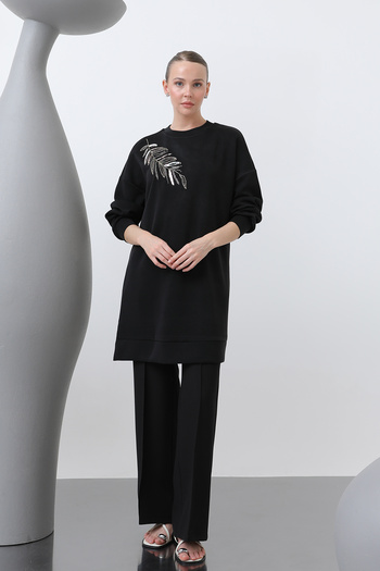 Modamorfo Women's Shoulder Embroidered Tunic - 10629Tnk