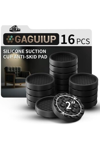 GAGU Set 4 Anti-Slip Pads GAGUIUP with Suction Cups for Furniture