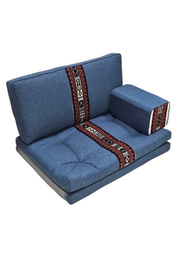 smart home Traditional Arabic Floor Seating Set for Two (70x100x60cm) – Comfortable Arabic Majlis Furniture