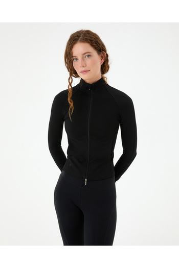 Ayma Active Black Slim Fit Sports Top
