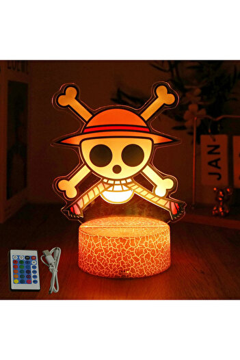Choice6 USB Cr16-One Piece Actions Figure One Piece Luffy Zoro Anime Figures 3D Lamp PVC Action Collection M