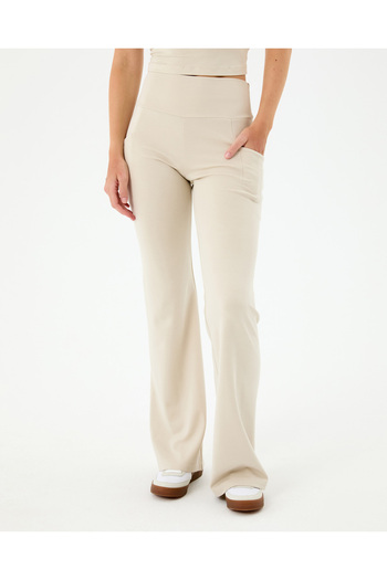 Ayma Active Cream Pocket Flare Pants