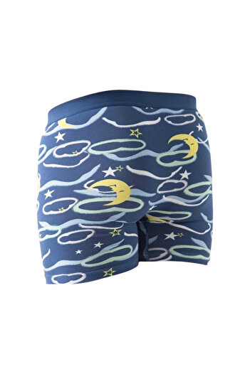 Hmd Set of Two Patterned Lycra Men's Boxers Colorful and Cotton